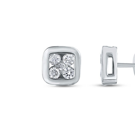 0.15 Karat Pırlanta Fantezi Küpe