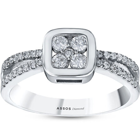 0.22 Karat Pırlanta Fantezi Yüzük