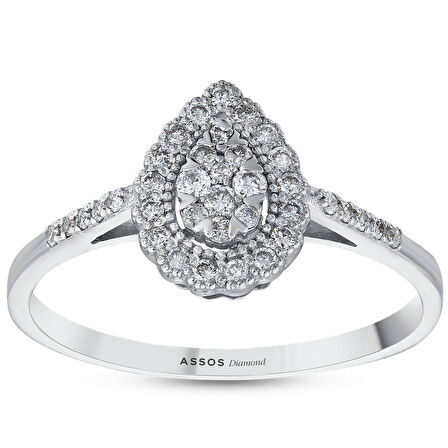 0.34 Karat Pırlanta Fantezi Yüzük