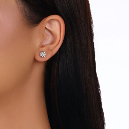 0.37 Karat Pırlanta Fantezi Küpe