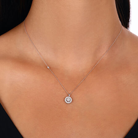 0.17 Karat Pırlanta Fantezi Kolye