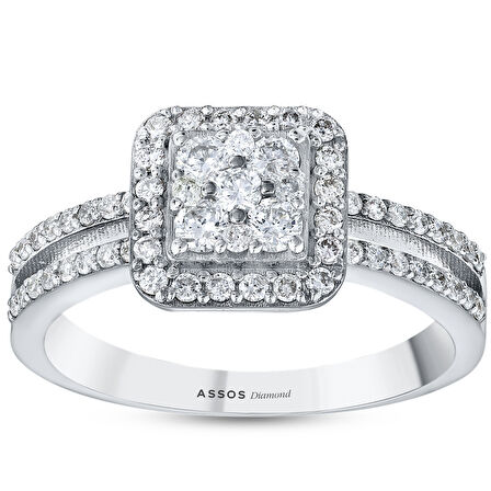 0.44 Karat Pırlanta Fantezi Yüzük