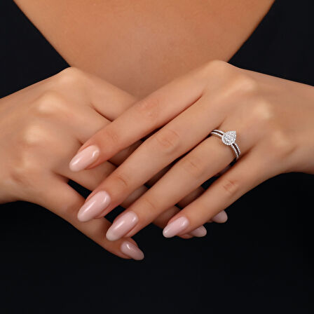 0.58 Karat Pırlanta Fantezi Yüzük