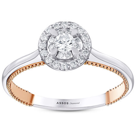 0.22 Karat Pırlanta Fantezi Yüzük