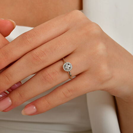 0.22 Karat Pırlanta Fantezi Yüzük