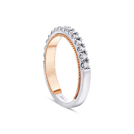 0.13 Karat Pırlanta Yarımtur Yüzük