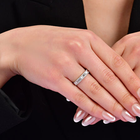 0.10 Karat Yarım Tur Pırlanta Yüzük