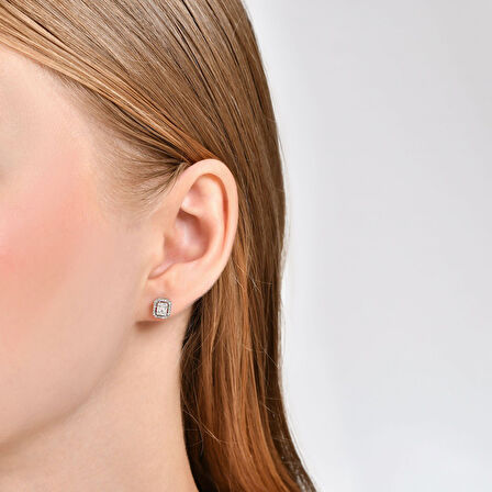 Baget Pırlanta Küpe