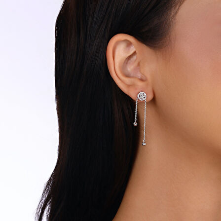 0.27 Karat Pırlanta Fantezi Küpe