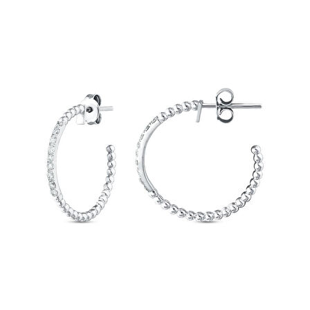 0.28 Karat Pırlanta Halka Küpe