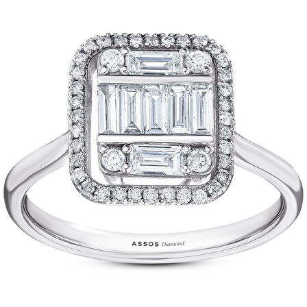 0.36 Karat Baget Pırlanta Yüzük