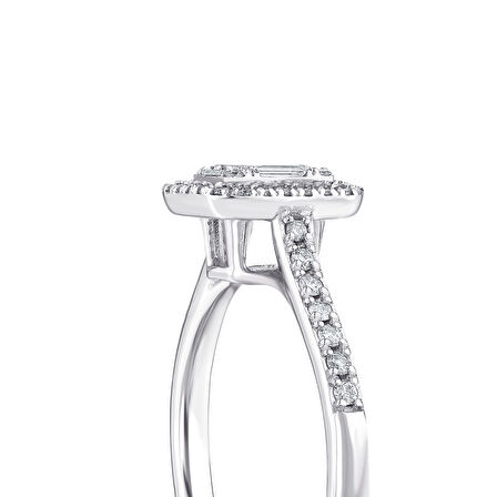 0.41 Karat Baget Pırlanta Yüzük