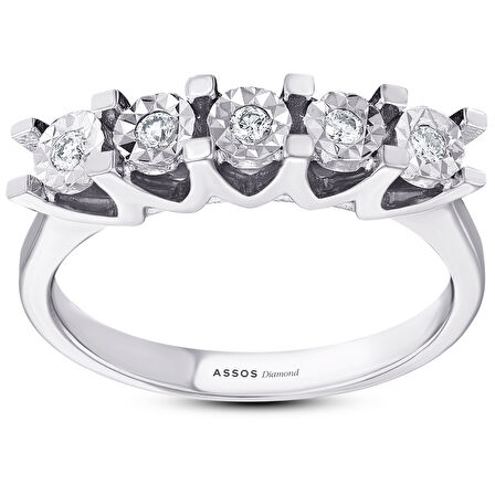 0.11 Karat Pırlanta Venüs Beştaş Yüzük