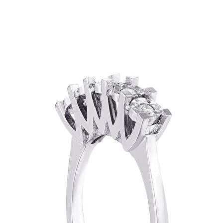 0.11 Karat Pırlanta Venüs Beştaş Yüzük