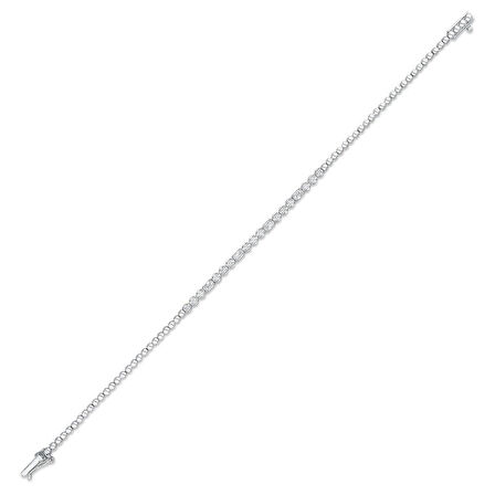 0.36 Karat Pırlanta Su Yolu Bileklik