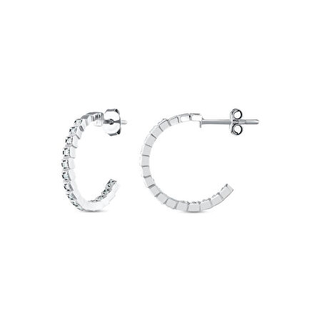 0.26 Karat Pırlanta Halka Küpe