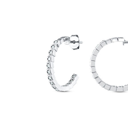 0.26 Karat Pırlanta Halka Küpe