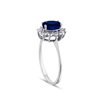 0.05 Karat Safir Taşlı Pırlanta Yüzük