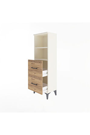 Arges Dolap 2 Raflı 2 Çekmeceli 44x30x134 Aytaşı-Çam