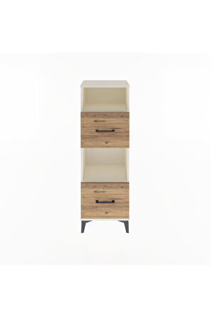 Arges Dolap 2 Raflı 2 Çekmeceli 44x30x134 Aytaşı-Çam