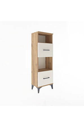 Arges Dolap 2 Raflı 2 Çekmeceli 44x30x134 Çam-Aytaşı