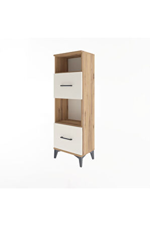 Arges Dolap 2 Raflı 2 Çekmeceli 44x30x134 Çam-Aytaşı