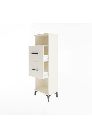Arges Dolap Tek Raflı 2 Çekmeceli 44x30x134 Aytaşı-Aytaşı