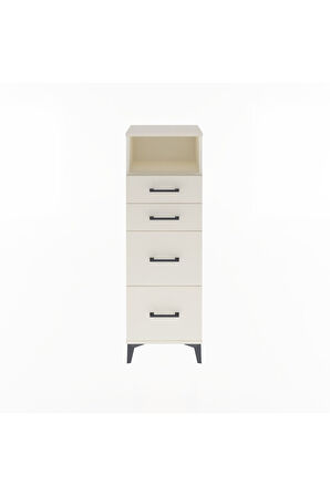 Arges Dolap Tek Raflı 4 Çekmeceli 44x30x134 Aytaşı-Aytaşı