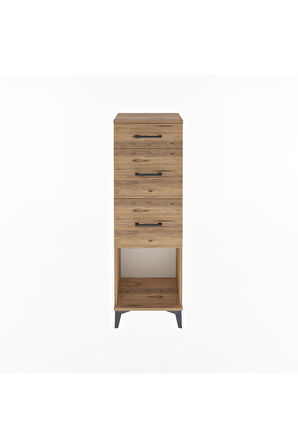 Arges Dolap 3 Çekmeceli 44x30x134 Çam-Çam