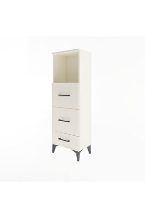Arges Dolap Tek Raflı 3 Çekmeceli 44x30x134 Aytaşı-Aytaşı
