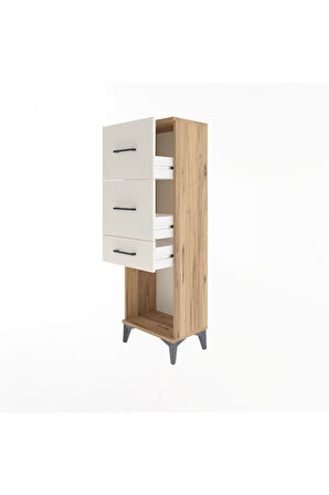 Arges Dolap 3 Çekmeceli 44x30x134 Çam-Aytaşı