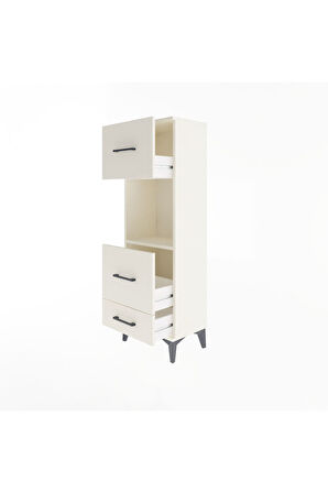 Arges Dolap Tek Raflı 3 Çekmeceli 44x30x134 Aytaşı-Aytaşı