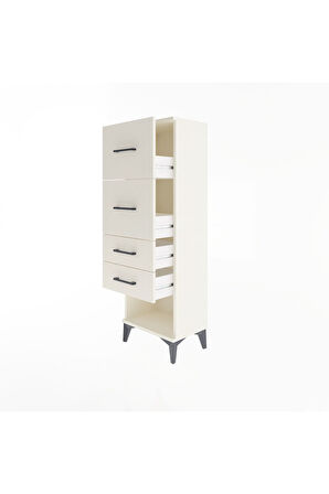 Arges Dolap 4 Çekmeceli 44x30x134 Aytaşı-Aytaşı