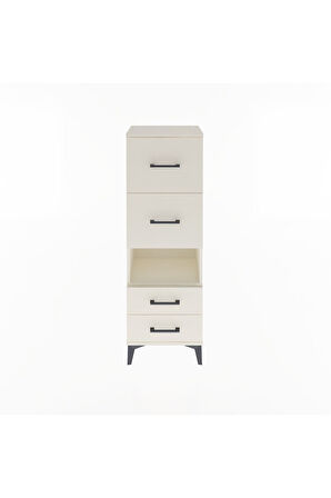 Arges Dolap Tek Raflı 4 Çekmeceli 44x30x134 Aytaşı-Aytaşı