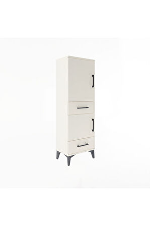 Arges Dolap 3 Raflı 2 Çekmeceli 2 Kapaklı 44x30x134 Aytaşı-Aytaşı