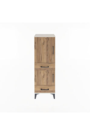 Arges Dolap 3 Raflı 2 Çekmeceli 2 Kapaklı 44x30x134 Aytaşı-Çam