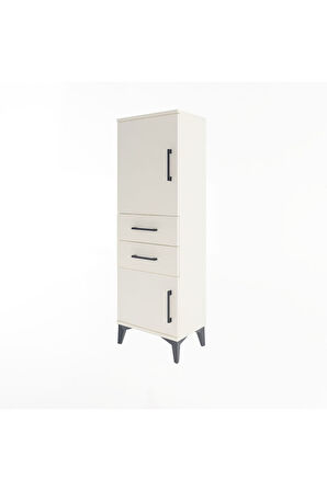 Arges Dolap 2 Raflı 2 Çekmeceli 2 Kapaklı 44x30x134 Aytaşı-Aytaşı