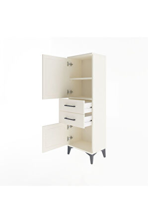 Arges Dolap 2 Raflı 2 Çekmeceli 2 Kapaklı 44x30x134 Aytaşı-Aytaşı