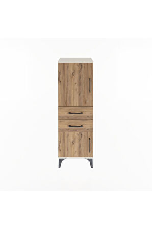 Arges Dolap 2 Raflı 2 Çekmeceli 2 Kapaklı 44x30x134 Aytaşı-Çam
