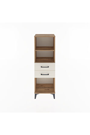 Arges Dolap 2 Raflı 2 Çekmeceli 44x30x134 Çam-Aytaşı