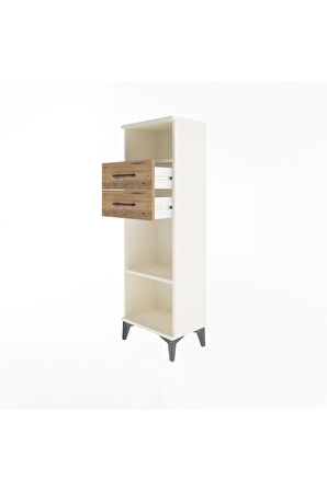 Arges Dolap 2 Raflı 2 Çekmeceli 44x30x134 Aytaşı-Çam