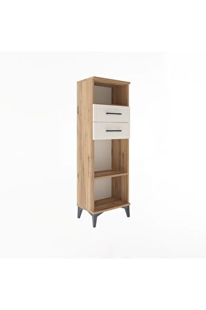 Arges Dolap 2 Raflı 2 Çekmeceli 44x30x134 Çam-Aytaşı