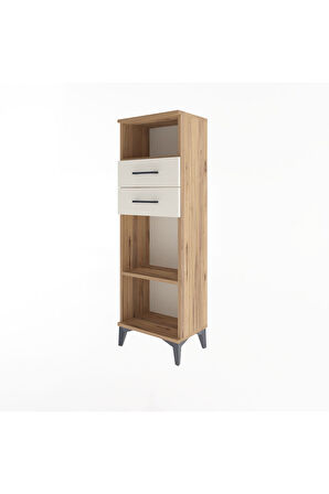 Arges Dolap 2 Raflı 2 Çekmeceli 44x30x134 Çam-Aytaşı