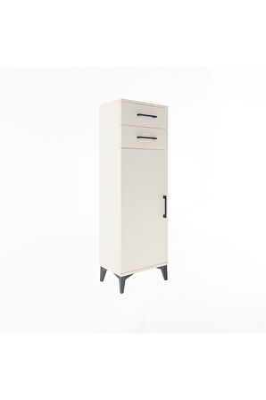 Arges Dolap 2 Raflı 2 Çekmeceli Tek Kapaklı 44x30x134 Aytaşı-Aytaşı