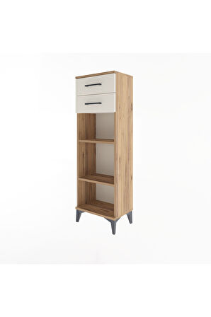 Arges Dolap 2 Raflı 2 Çekmeceli 44x30x134 Çam-Aytaşı