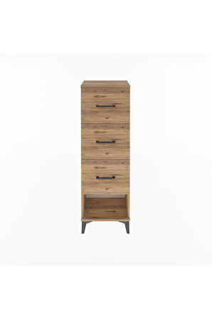 Arges Dolap 3 Çekmeceli 44x30x134 Çam-Çam