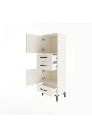 Arges Dolap 2 Raflı 3 Çekmeceli 2 Kapaklı 44x30x134 Aytaşı-Aytaşı