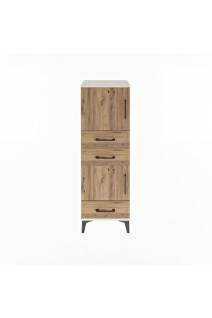 Arges Dolap 2 Raflı 3 Çekmeceli 2 Kapaklı 44x30x134 Aytaşı-Çam