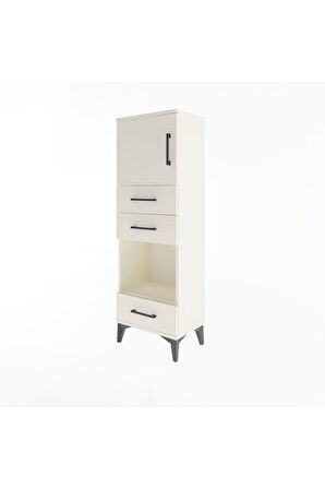 Arges Dolap 2 Raflı 3 Çekmeceli Tek Kapaklı 44x30x134 Aytaşı-Aytaşı