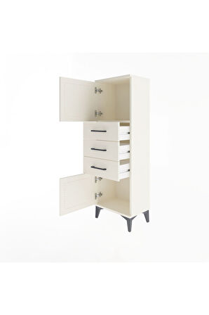 Arges Dolap 2 Raflı 3 Çekmeceli 2 Kapaklı 44x30x134 Aytaşı-Aytaşı